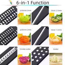 10 in 1 Mandoline Vegetable Slicer Cutter Stainless Steel Kitchen Tool