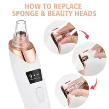 Premium Electric Face Vacuum Blackhead Remover Deep Pore Cleansing Tool