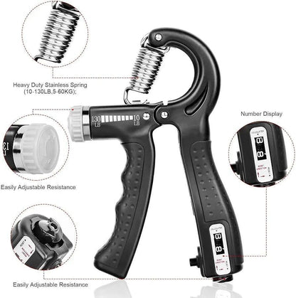 Adjustable 5–60KG Hand Grip Strengthener | Wrist & Forearm Strength Training Exercise Tool