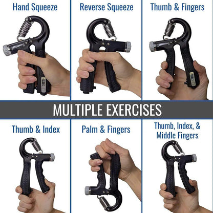 Adjustable 5–60KG Hand Grip Strengthener | Wrist & Forearm Strength Training Exercise Tool