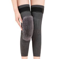 2 Pcs Cashmere Wool Leg Warmers Thick Fleece for Men Women