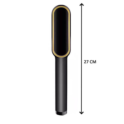 Professional Electric FH909 Hair Brush Straightener | Fast Heating Anti-Frizz Ceramic Brush