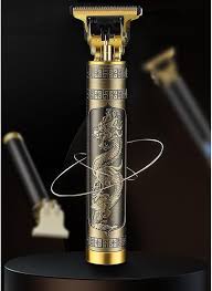 Vintage T9 Metal Body Trimmer USB Rechargeable Professional Hair Clipper