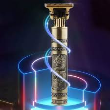 Vintage T9 Metal Body Trimmer USB Rechargeable Professional Hair Clipper